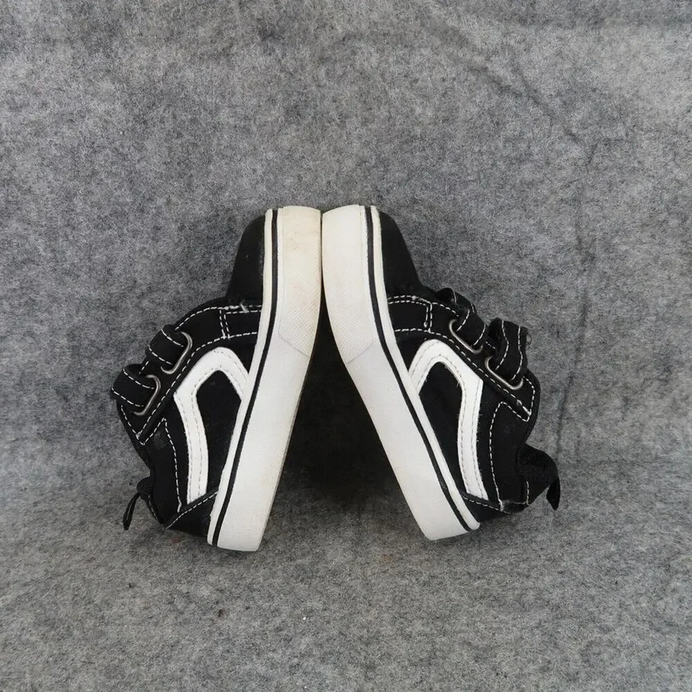 Wonder Nation Shoes Kid 5 Sneaker Active Casual Double Strap Black White Toddler